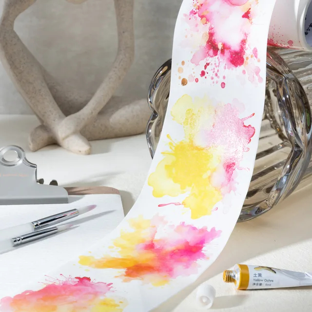 

2M/Rall Washi Tape Blooming Colour Column Swoosh Watercolour