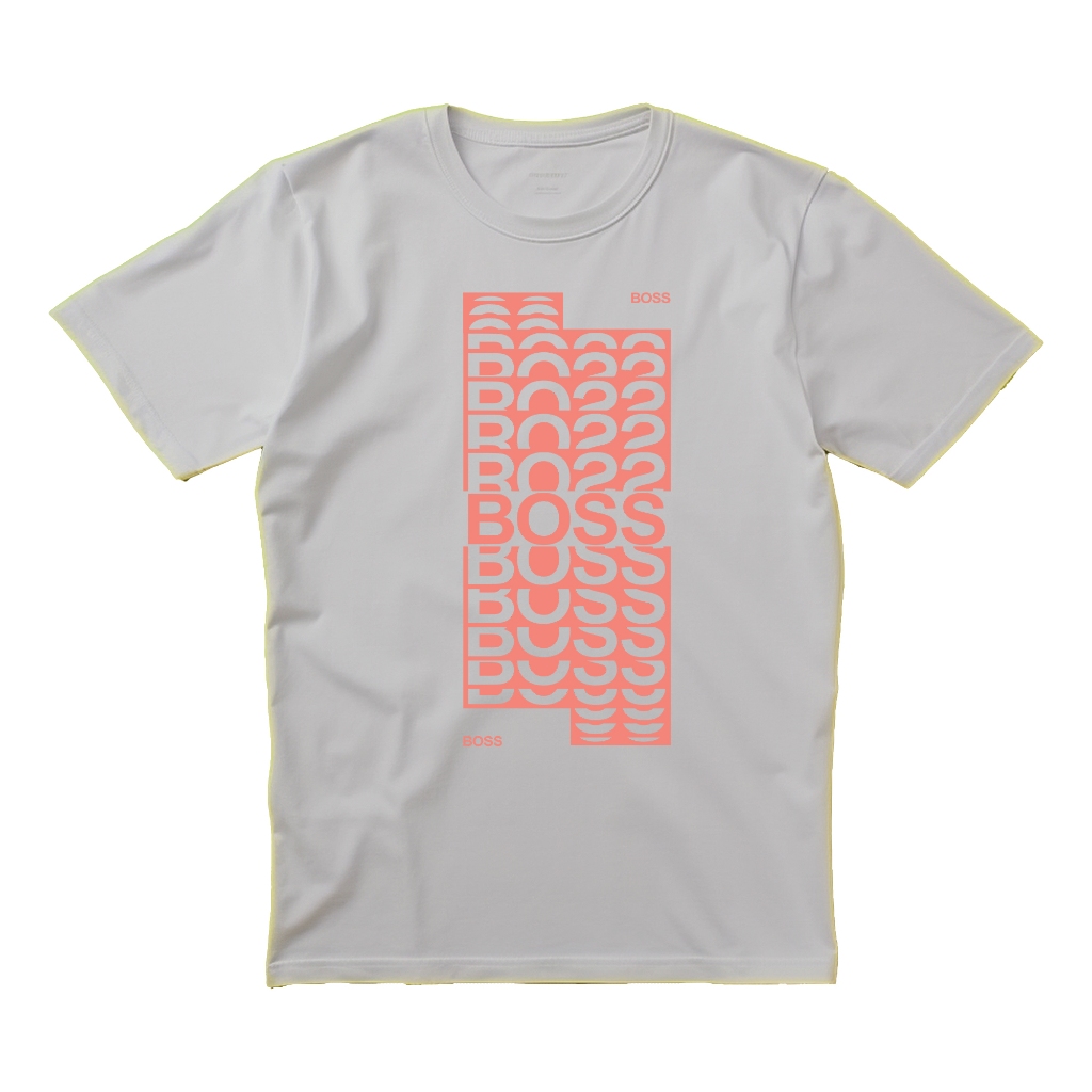 Baju Kaos Hugo Boss Repeated Font - Baju Pria - Baju Wanita - Kaos Pria - Kaos Wanita - Kaos Hugo Bo