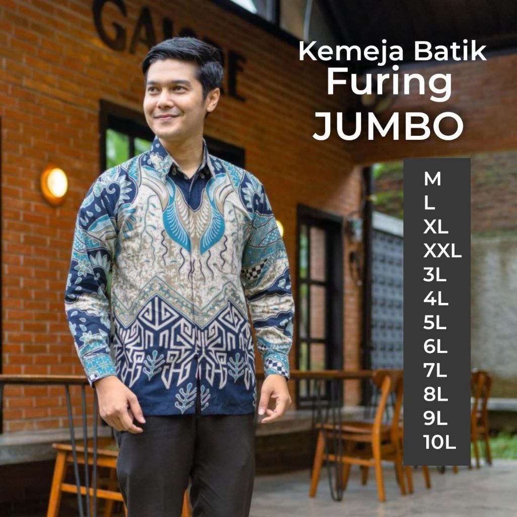 kemeja Batik Furing Jumbo kemeja batik pria jumbo kemeja batik jumbo murah kemeja batik super jumbo 