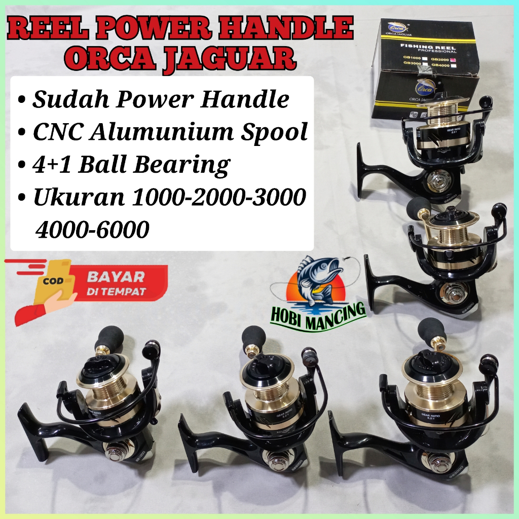 Reel Power handle Orca Jaguar 1000 - 2000 - 3000 - 4000 - 6000 - spinning kuat