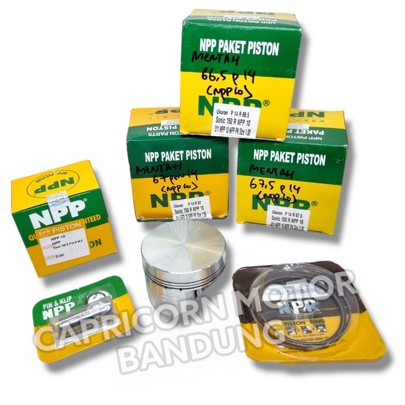 NPP Piston Kit MENTAH CUSTOM BIG BESAR 65.5 66 66.5 67 67.5 PEN 14 NPP10 NPP ORIGINAL