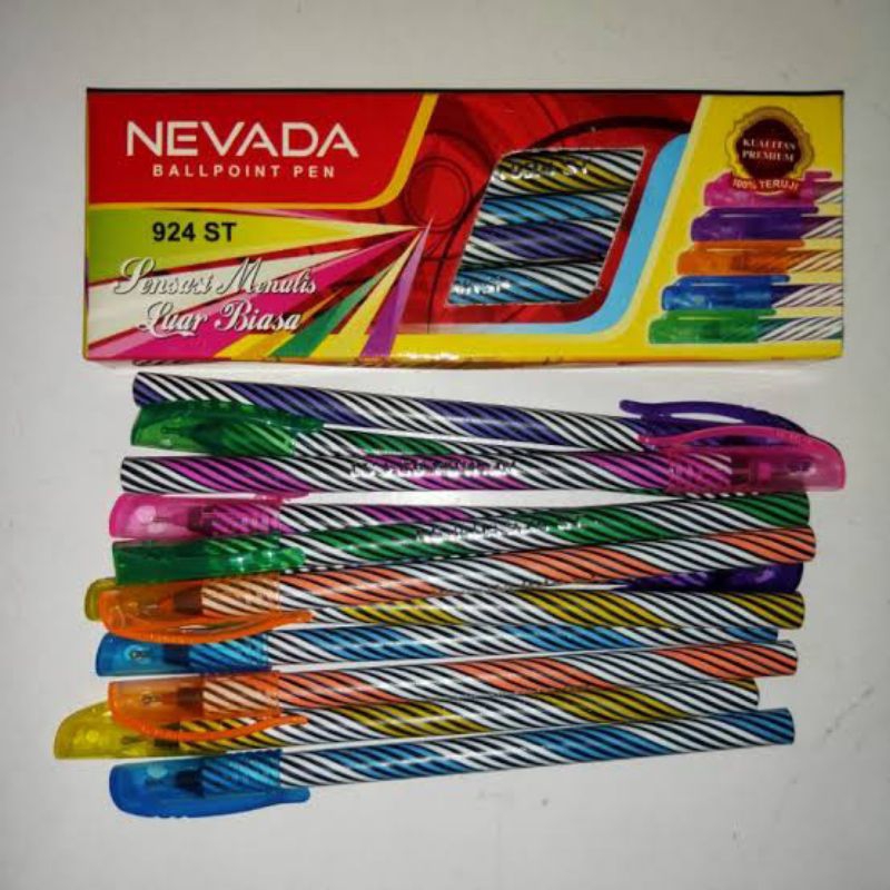 

Ballpoint Nevada 925 ST pulpen Ulir Spiral Nevada
