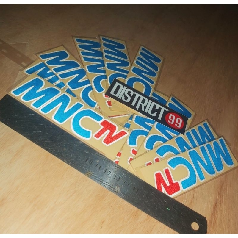 STICKER REFLEKTIF RCTI, GLOBAL TV , MNC TV, INDOSIAR