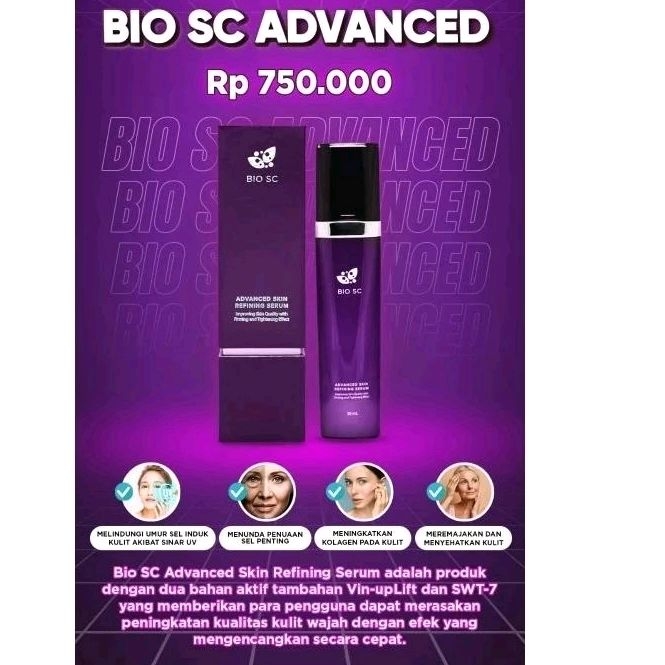 Bio SC Advanced Skin Refining Serum Isi 30ml BiogreenScience Serum Wajah Barcode Tersegel