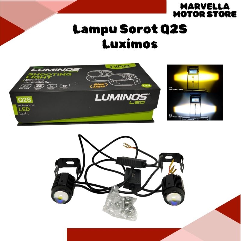 Lampu tembak Q2S Shooting Light Blue Lens Original LUMINOS Nine