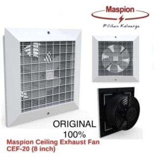EXHAUST FAN PLAFON MASPION CEF 20 CEILING HEXOS FAN 8" 8INCH 8 INCH