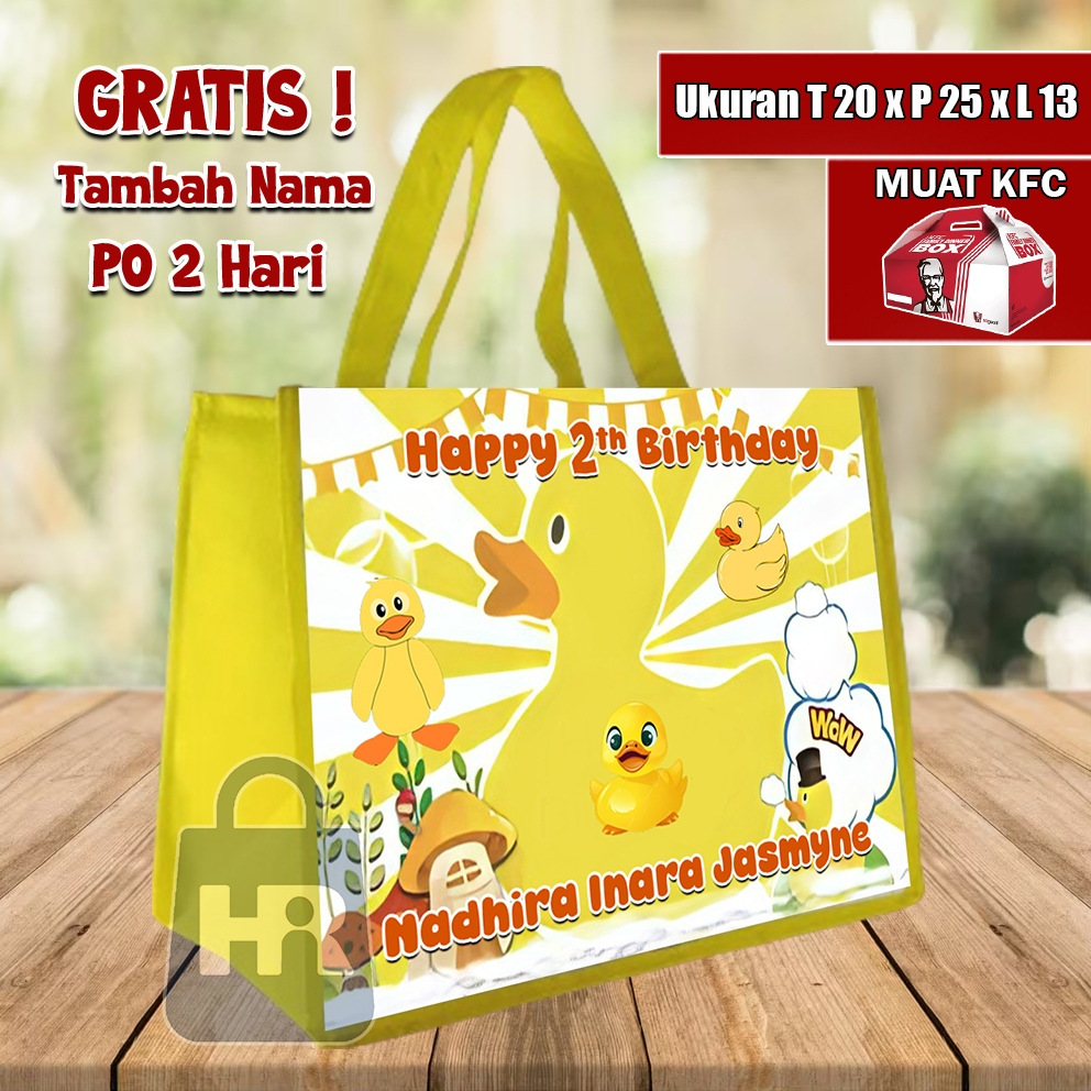 

Goodie Bag Ultah Bebek - Tas Ultah Free Desain