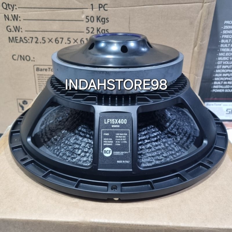 Speaker 15 inch RCF LF15X400 Double Cutting Speaker Sub Low RCF  LF15 X400 GradeA