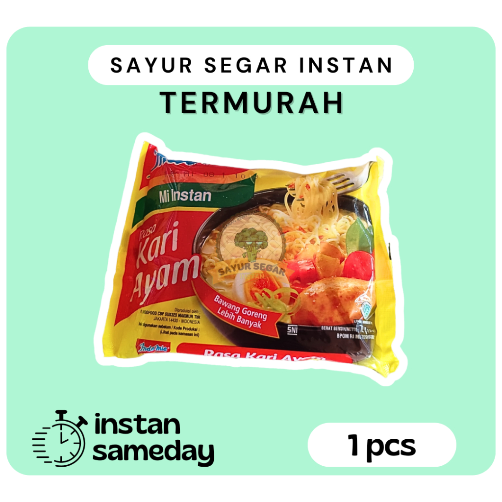 

Mie Kari Ayam / Mie Indomie 1pcs / Mie Instan - SayurSegarInstan