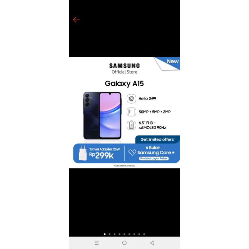 Samsung galaxy a15