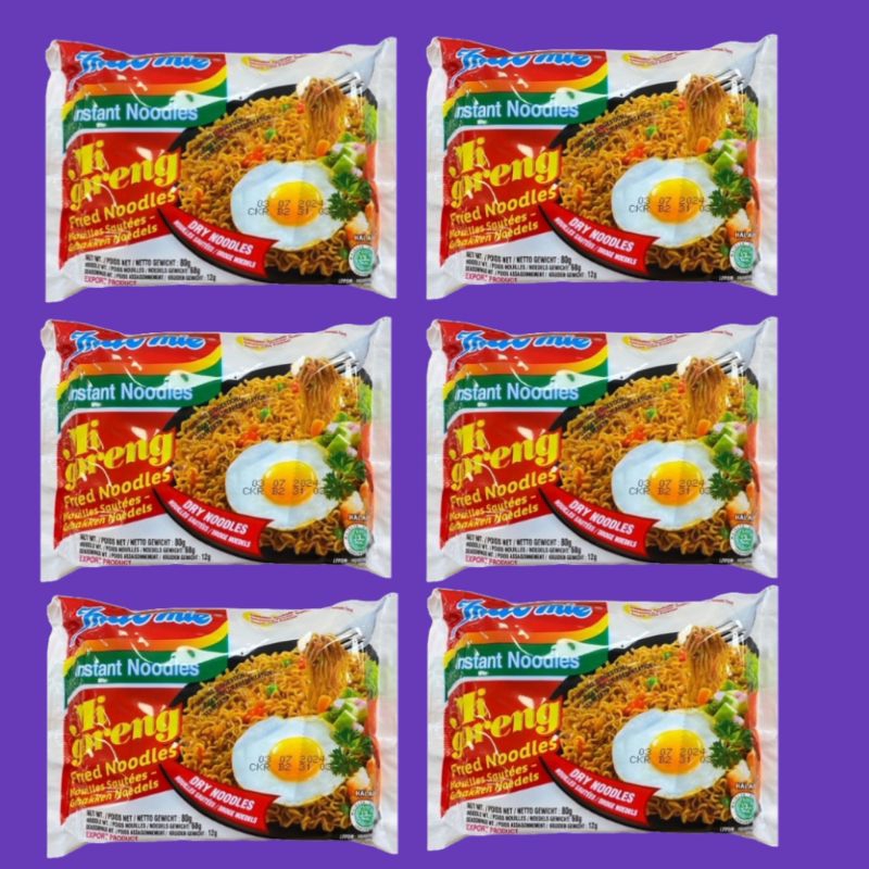 

6 indomie goreng