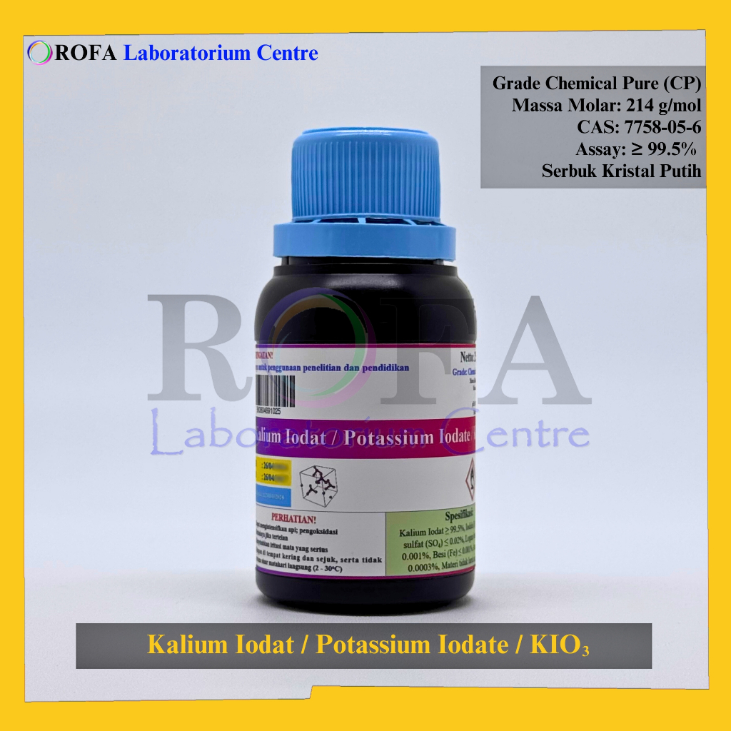 Kalium Iodat / Potassium Iodate / Yodium / KIO3 CP 25 Gram