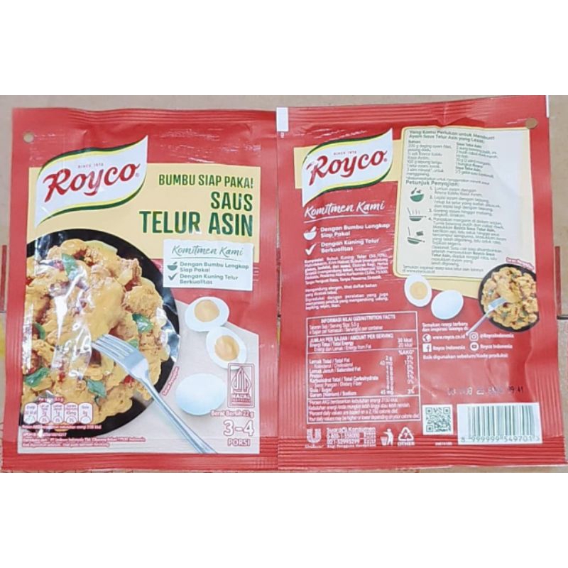 

royko saus telur asin 22 gr