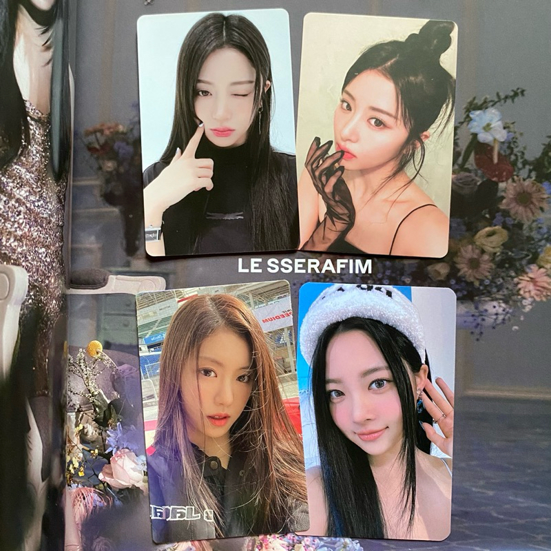 [ready stock] lesserafim yunjin garam eunchae pc photocard