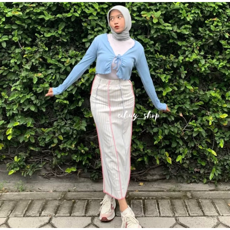 Rok Skirt Pelangi Gladys - Rok Korean - Rok Span - Rok knit  - Rok Skirt Rainbow - Rok Span Panjang 