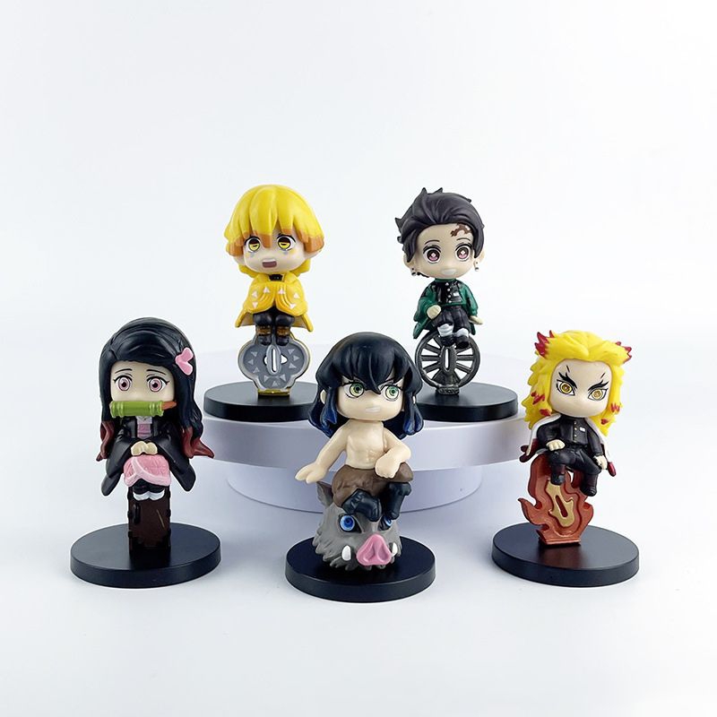 Action Figure Demon Slayer | Pajangan Anime Kimetsu no Yaiba Tsuba Nichirin Katana Kamado Tanjiro Ne