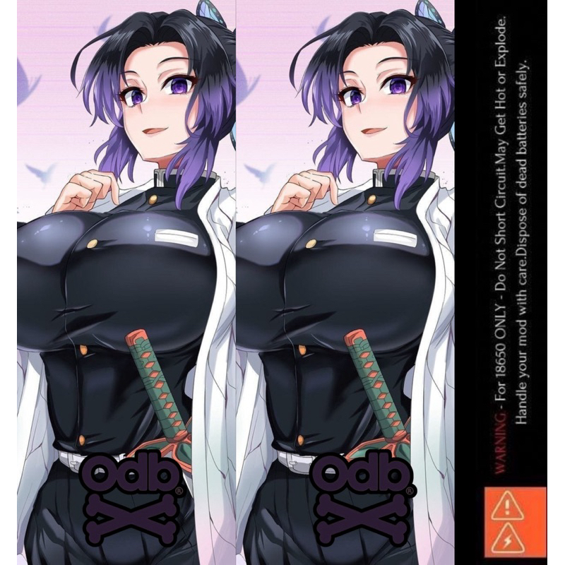 BEGESTORE - Skin Wrap Baterai 18650 Odb X Waifu Anime Art Style VRK Wrap Full Motif