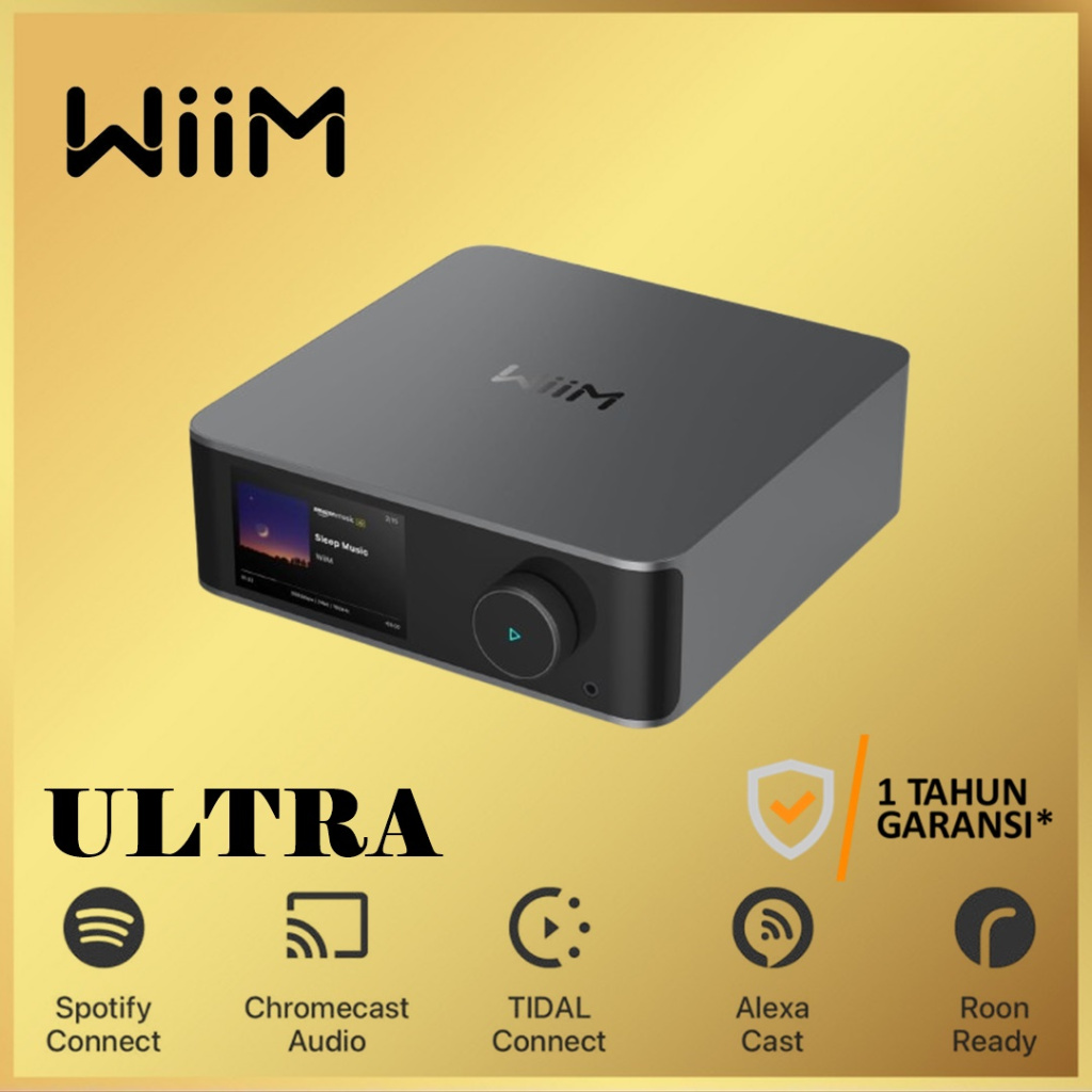 WiiM Ultra Music Streamer & Digital Preamp 3.5" LCD Touchscreen Display Pre Amplifier