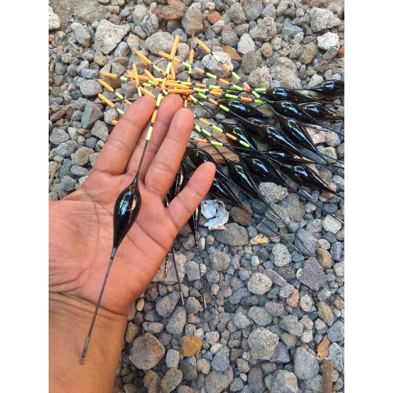 Pelampung pancing Anti badai Kumbul pancing Anti badai sensitif 25 cm full lilitan benang