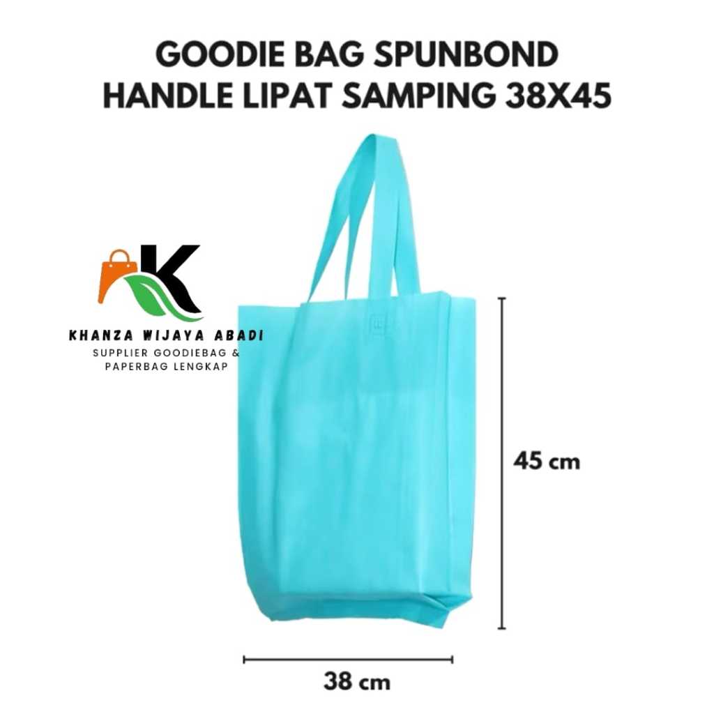 

Goodie bag Spunbond Handle 38x45 Lusinan / Tas Spunbond Polos / Gramasi 65