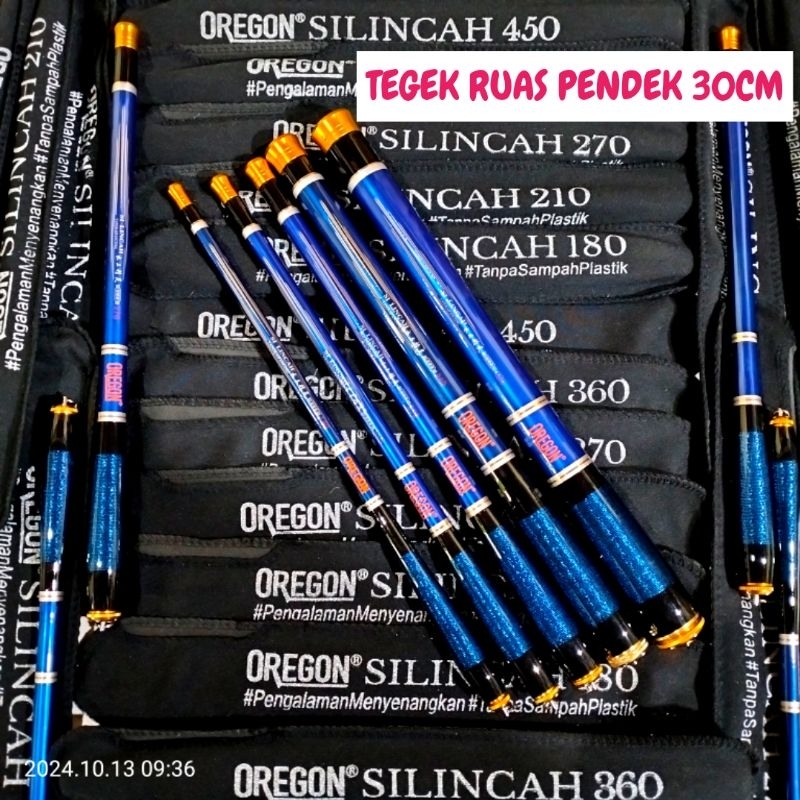 Joran tegek ruas pendek Oregon silincah 180 / 210 / 270 / 360 / 450