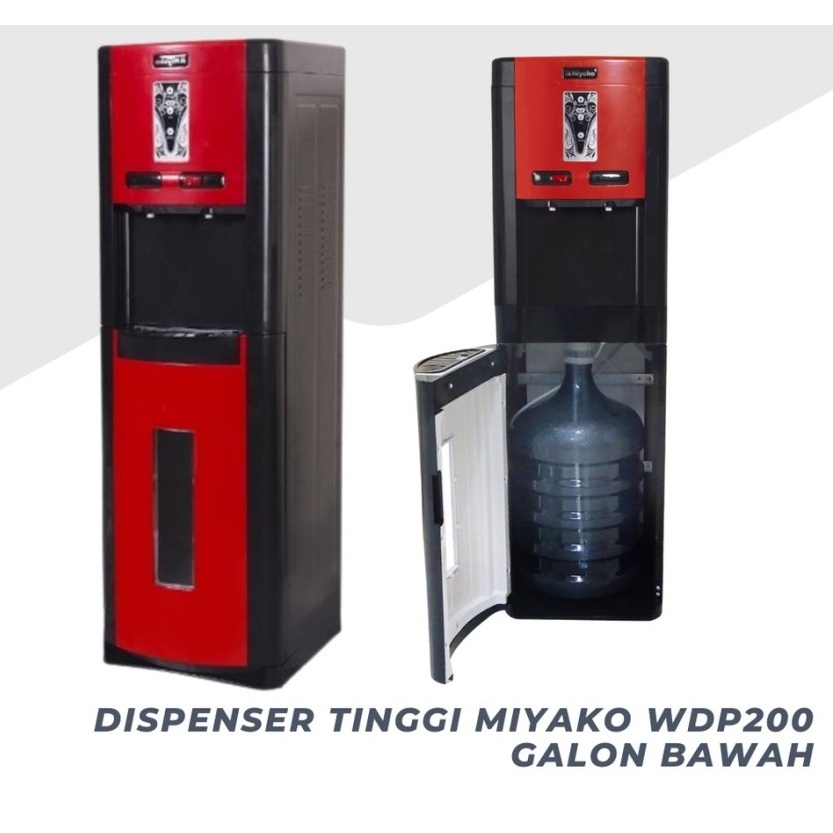 Miyako Dispenser Galon Bawah Miyako WDP200H / Miyako Dispenser Tinggi Miyako WDP-200 Galon Bawah