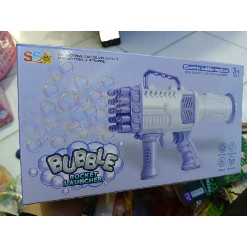 Mainan bubble rocket launcher|mainan anak SS 1526