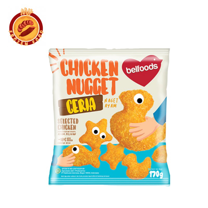 

Belfoods chicken nugget naget ayam ceria 170gr