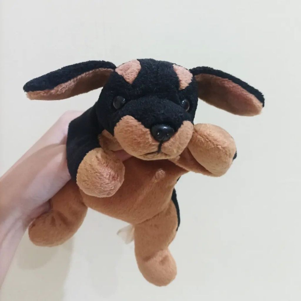 Boneka Hewan Mainan Anak Anjing Tekel Dachshund lucu