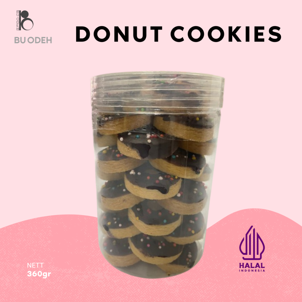 

Donut Cookies Bu Odeh 360gr - Kue Kering Bu Odeh - Cokelat