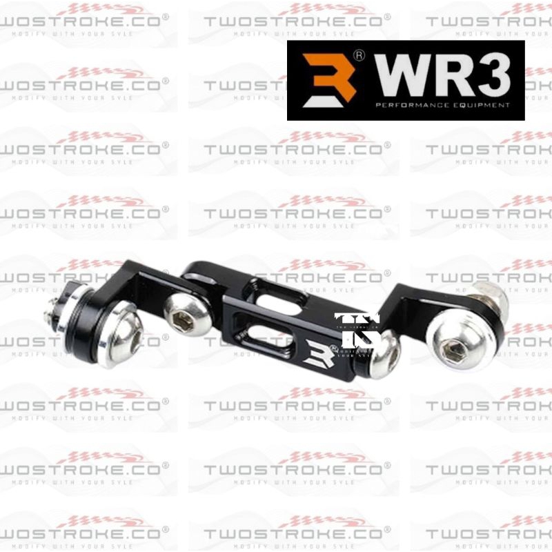 Bracket Tabung Rem WR3 Full Black // Breket Tabung Minyak Rem WR3 Hitam Original By WR3