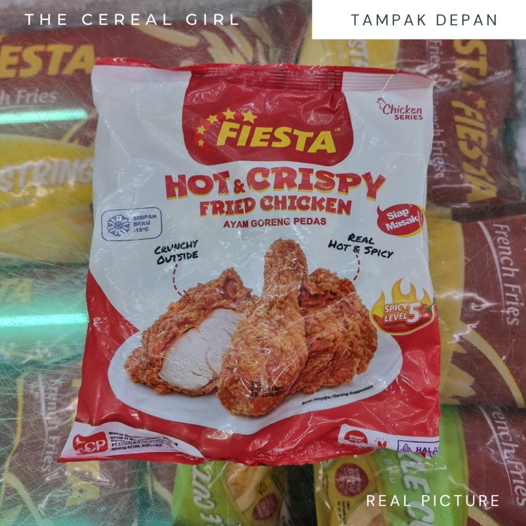 

[KONDISI BARU - 100% ORIGINAL] FIESTA Hot & Crispy Fried Chicken 400gr - Ayam Goreng Pedas