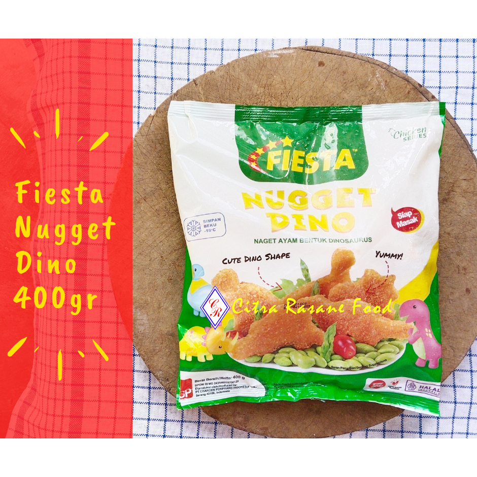 

Fiesta Nugget Dino / Naget Ayam Bentuk Dinosaurus 400gr