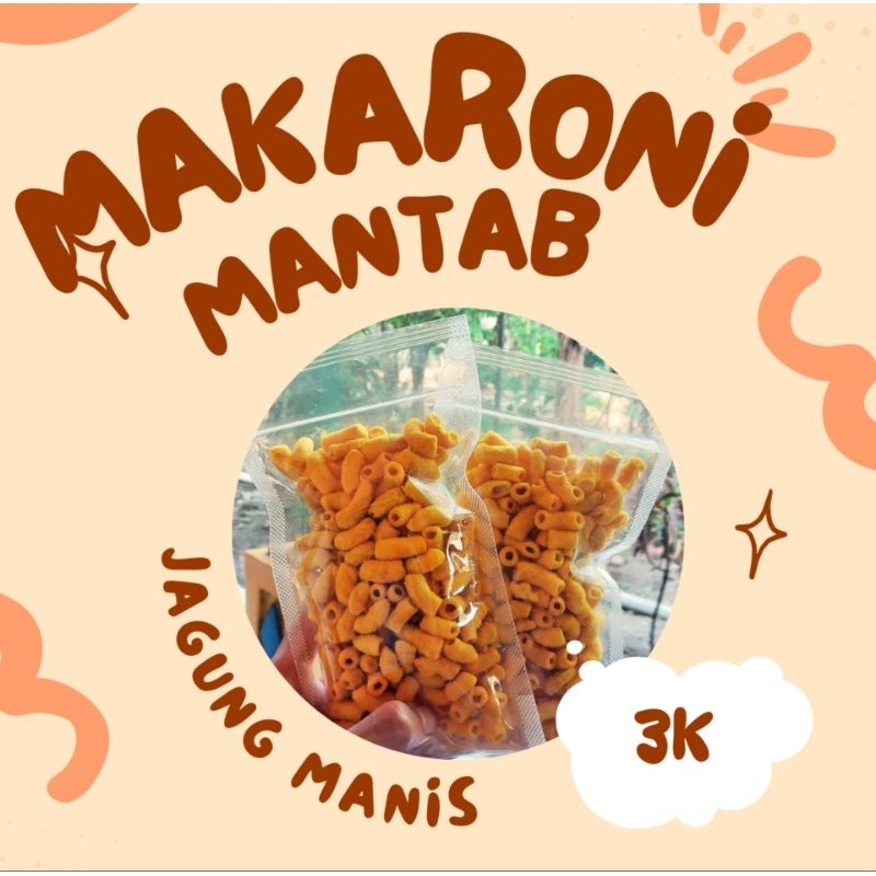 

makaroni snack rasa jagung manis 65gr | cemilan cocok untuk anak anak dan orang dewasa