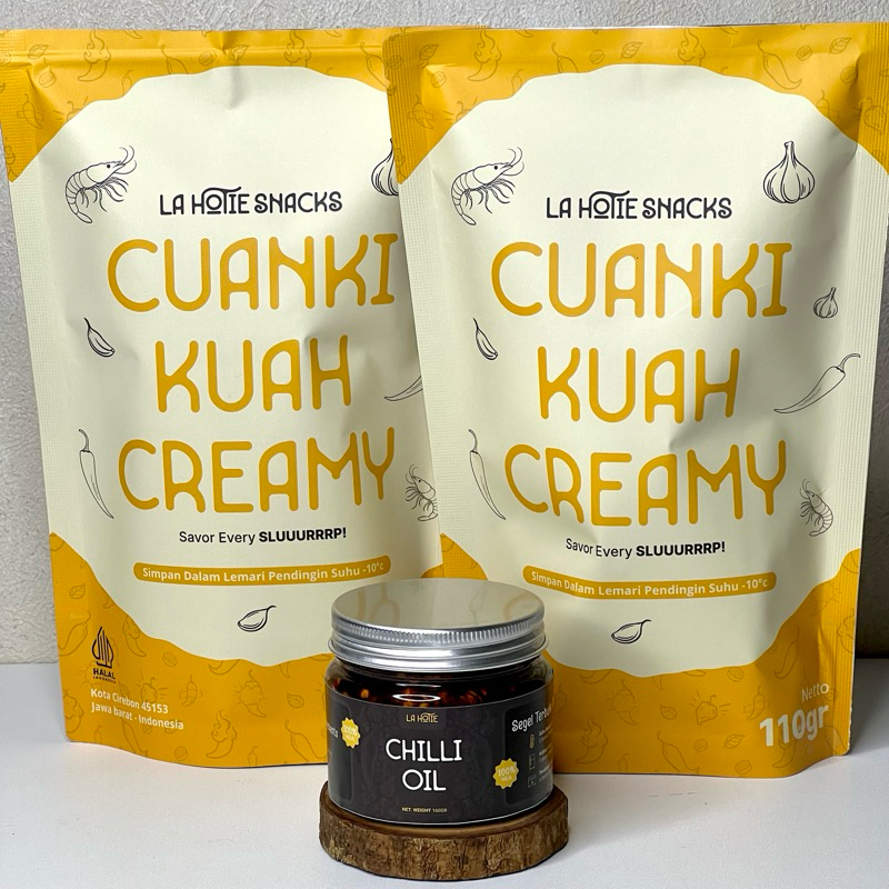 

(bundling) 2pcs cuanki kuah creamy + chilli oil 160gram