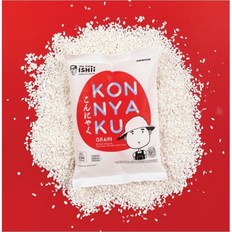 

Mr Ishii Konnyaku Rice - Beras Konnyaku - Shirataki Rice - Beras Diet - Beras Shirataki 250 gram