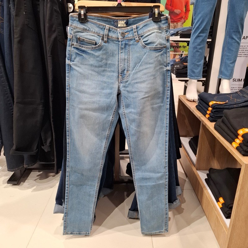Celana panjang jeans slimFit pria brand NEVADA original