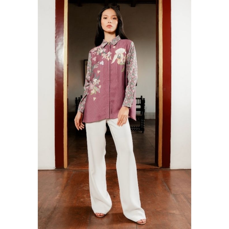 Benang Jarum Reverie Yoke Shirt - Tea Rose - XS  ( PL )