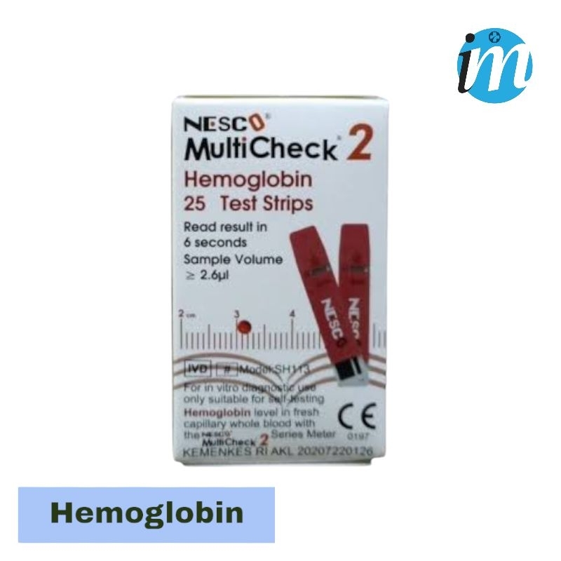Strip Nesco Hemoglobin  Isi Ulang Nesco HB  Refill Nesco Hemoglobin