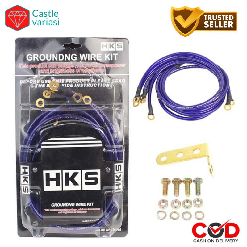 HKS Kabel Grounding / HKS Wirekit / HKS 5 Titik kabel ground mobil