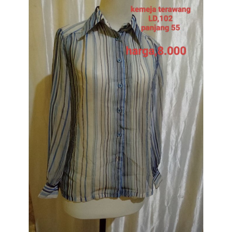 KEMEJA SALUR/KEMEJA SIFON/KEMEJA TIPIS/KEMEJA BIRU/KEMEJA WANITA