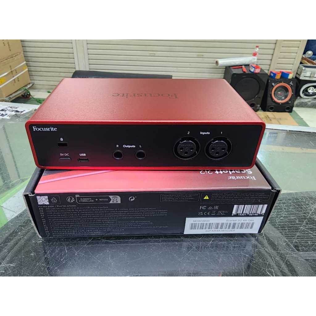 Focusrite Scarlett 2i2 4TH USB AUDIO INTERFACE SOUNDCARD NEW ORIGINAL