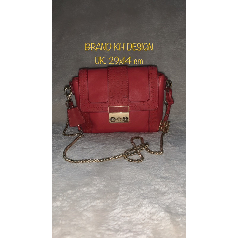 Brand KH Design Preloved Tas Sling Kulit Wanita Mini