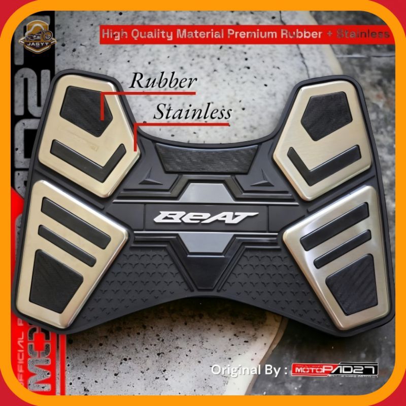 MOTOPAD27 KARPET BEAT KEYLESS BEAT DELUXE BEAT STREET 2024-2020 STAINLESS ANTI SLIP
