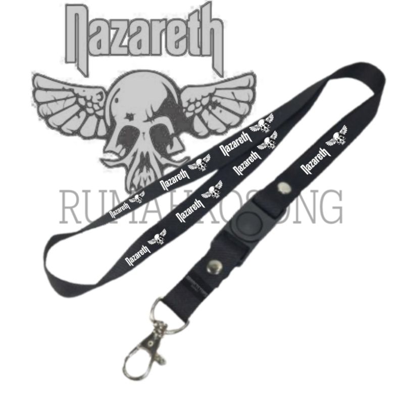 LANYARD NAZARETH / TALI LANYARD BAND / LANYARD ART / GANTUNGAN HANDPHONE NAME TAG KARTU NAMA ID CARD