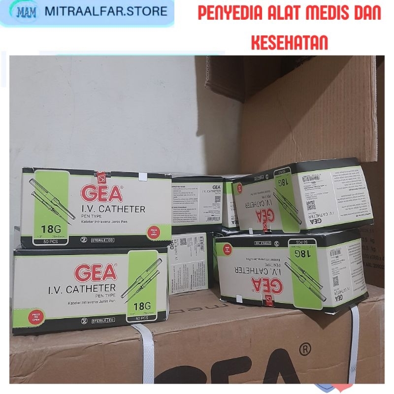 Gea IV Catheter Abbocath Jarum Infus no 18g