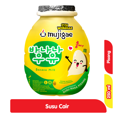 

Mujigae Susu Cair Rasa Pisang 250 ml