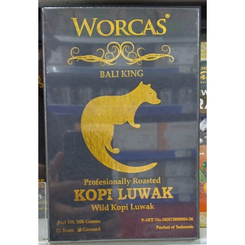 Bali King Kopi Profesionally Roasted Luwak Robusta WORCAS Pure Bali King Kopi Luwak Wild Kopi Luwak 