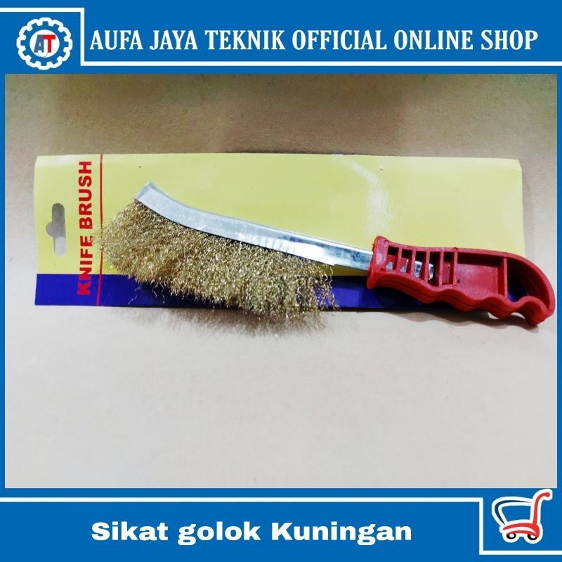 TERMURAH sikat kawat golok besi kuningan/sikat besi golok