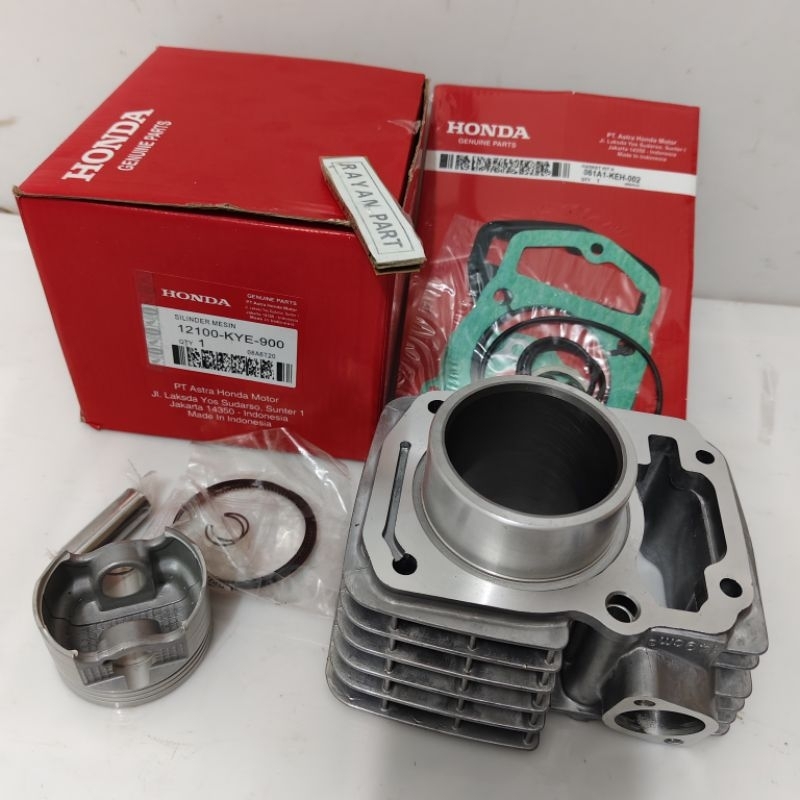 blok megapro new mono shock megapro new KYE blok+piston+ring piston+top set